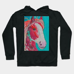 Beautiful vibrant horse portrait Hoodie